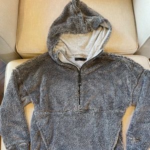 Women’s Prana Permafrost 1/2 Zip Grey XS Cozy Chunky